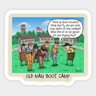 Old Man Boot Camp Sticker